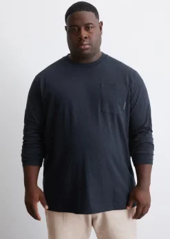 Longsleeve regular in Heavy-Slub-Jersey-Qualität