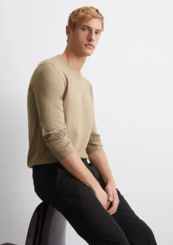 Longsleeve shaped aus reiner Bio-Baumwolle