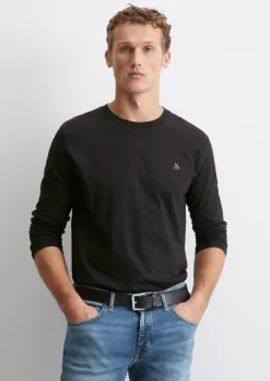 Longsleeve shaped aus reiner Bio-Baumwolle