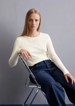 Longsleeve slim aus Organic Cotton