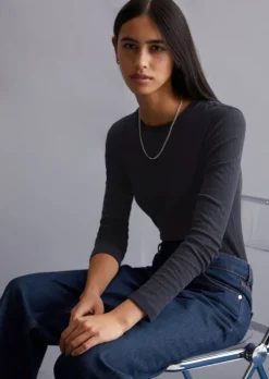 Longsleeve slim aus Organic Cotton