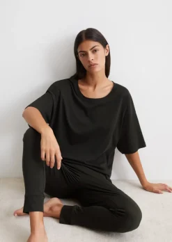 Lounge-Cropped-Top aus reiner Bio-Baumwolle