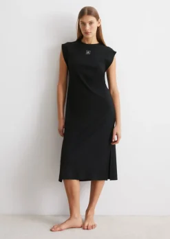 Loungekleid aus weichem Ripp-Jersey