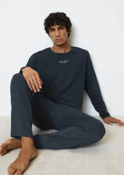 Lounge-Longsleeve regular aus Bio-Baumwolle