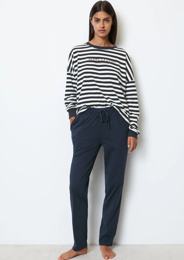 Lounge-Pyjama-Set aus softem Bio-Baumwoll-Jersey