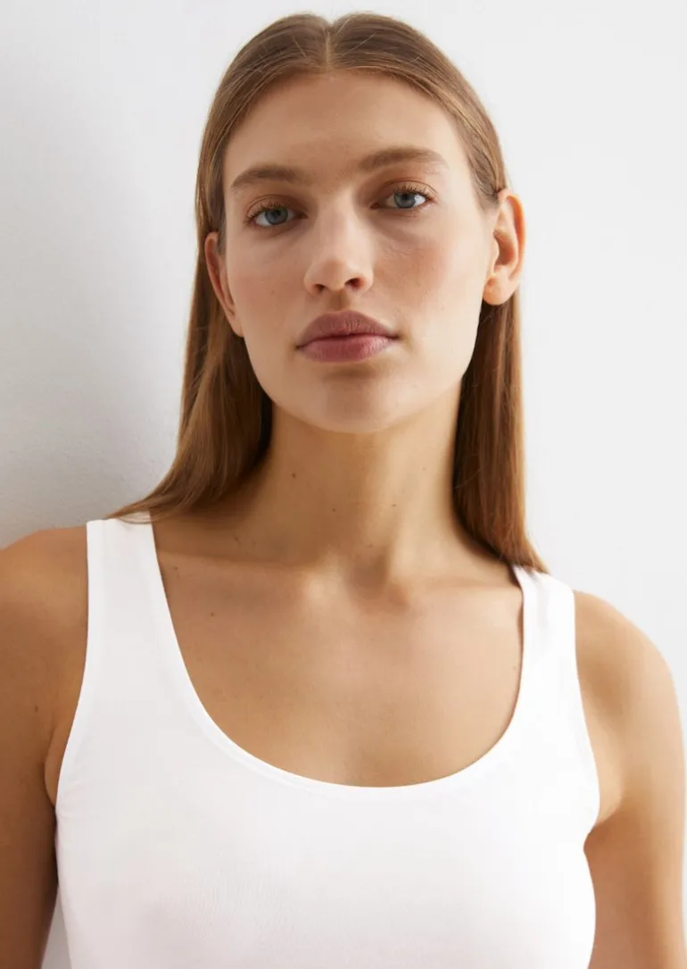 Lounge-Tanktop aus Bio-Baumwoll-Mix