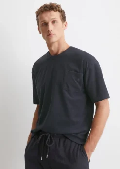 Lounge-T-Shirt in flauschiger Frottee-Qualität