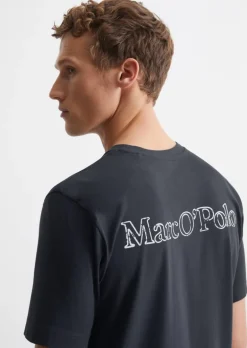 Lounge-T-Shirt regular mit Rückenprint