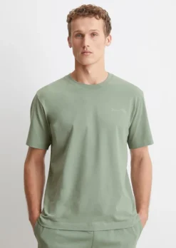 Lounge-T-Shirt regular mit Rückenprint