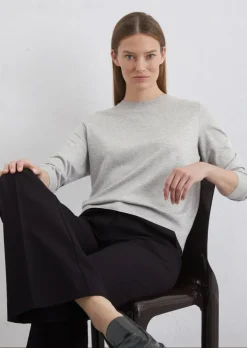 Luxury Longsleeve regular aus TENCEL™ Lyocell-Baumwolle-Mix