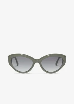 Marc O'Polo x SASKIA DIEZ Unisex-Sonnenbrille mit breitem Bio-Acetat-Rahmen