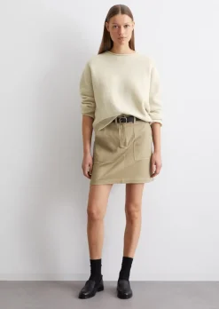 Minirock regular aus Organic Cotton-Lyocell-Stretch