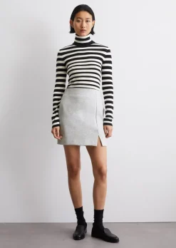 Minirock regular aus Scuba-Interlockjersey