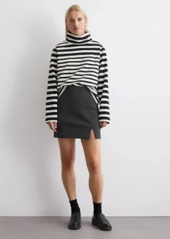 Minirock regular aus Scuba-Interlockjersey