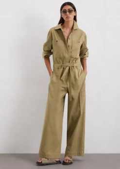 Overall regular aus Lyocell-Baumwolle-Twill