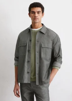 Overshirt aus leichtem Bio-Baumwoll-Chambray