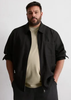 Overshirt aus reinem Leinen