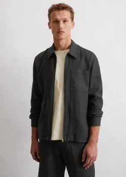 Overshirt aus reinem Leinen