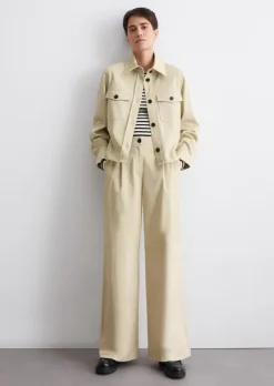 Overshirt boxy shaped aus Organic-Cotton-Lyocell-Mix