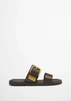 Pantolette aus edlem Rindleder