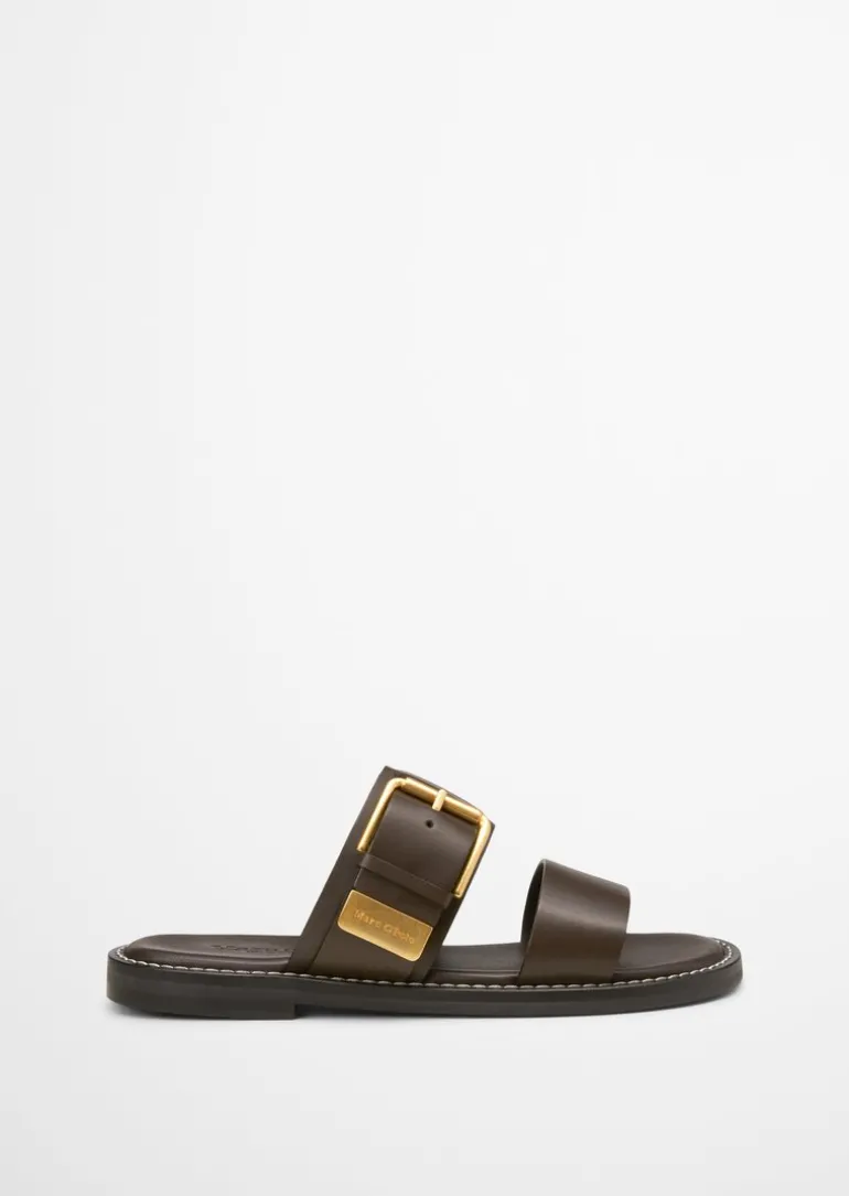 Pantolette aus edlem Rindleder