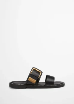 Pantolette aus edlem Rindleder