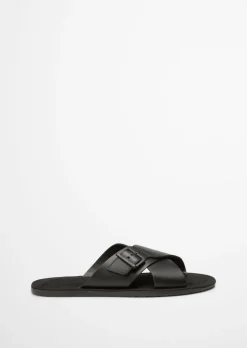 Pantolette aus edlem Rindleder