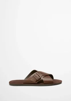 Pantolette aus edlem Rindleder