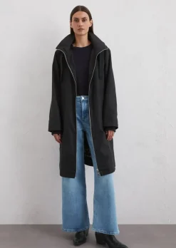 Parka regular aus recyceltem Polyester-Canvas