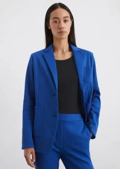 Piqué-Jerseyblazer regular aus Organic Cotton-Mix