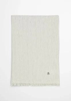 Plaid Model Fine Stripe aus Bio-Baumwolle und Leinen