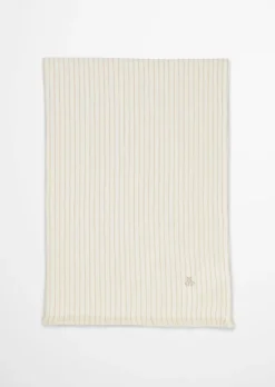 Plaid Model Fine Stripe aus Bio-Baumwolle und Leinen