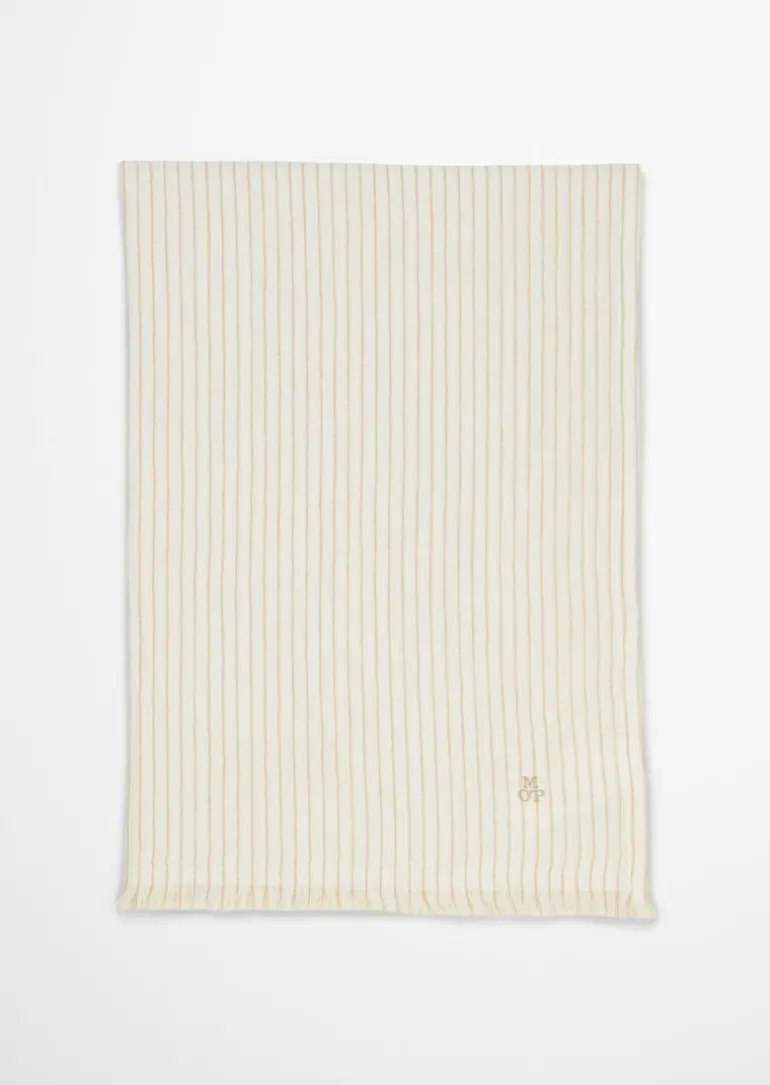 Plaid Model Fine Stripe aus Bio-Baumwolle und Leinen