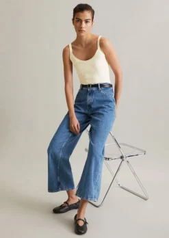 Pointelle-Top slim aus reinem Organic Cotton