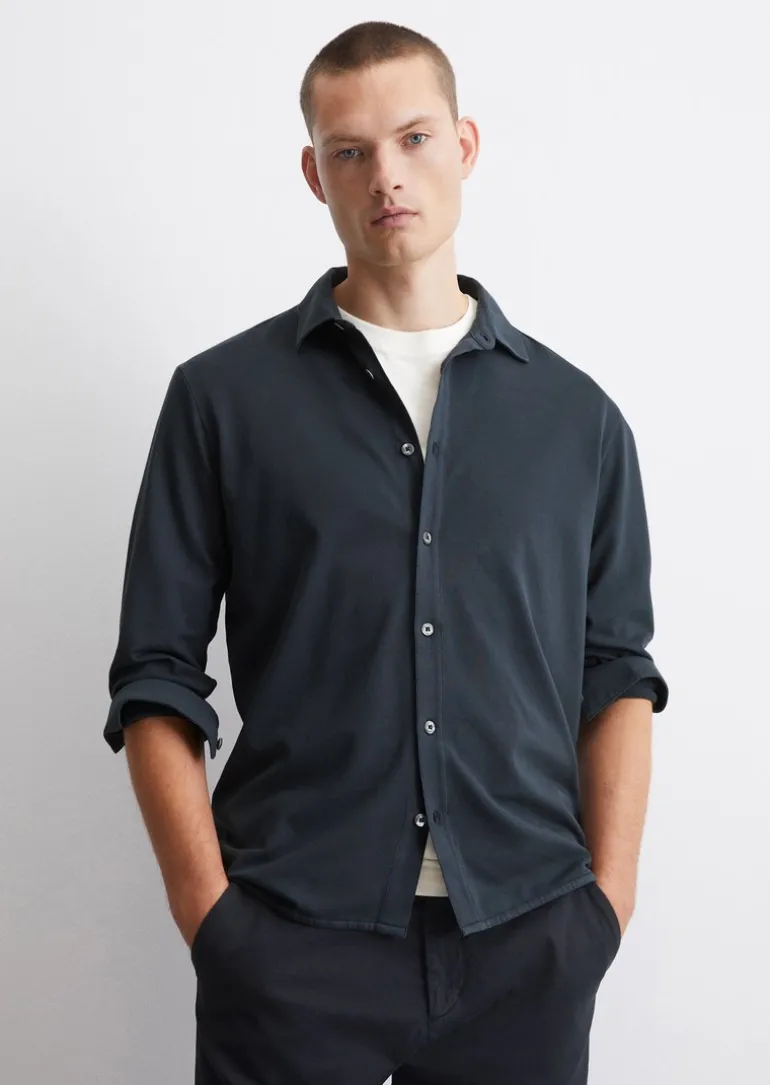 Poloshirt Piqué regular aus Bio-Baumwolle mit Elasthan