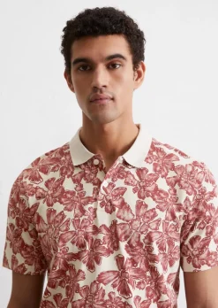 Poloshirt Piqué regular aus Bio-Baumwoll-Mix