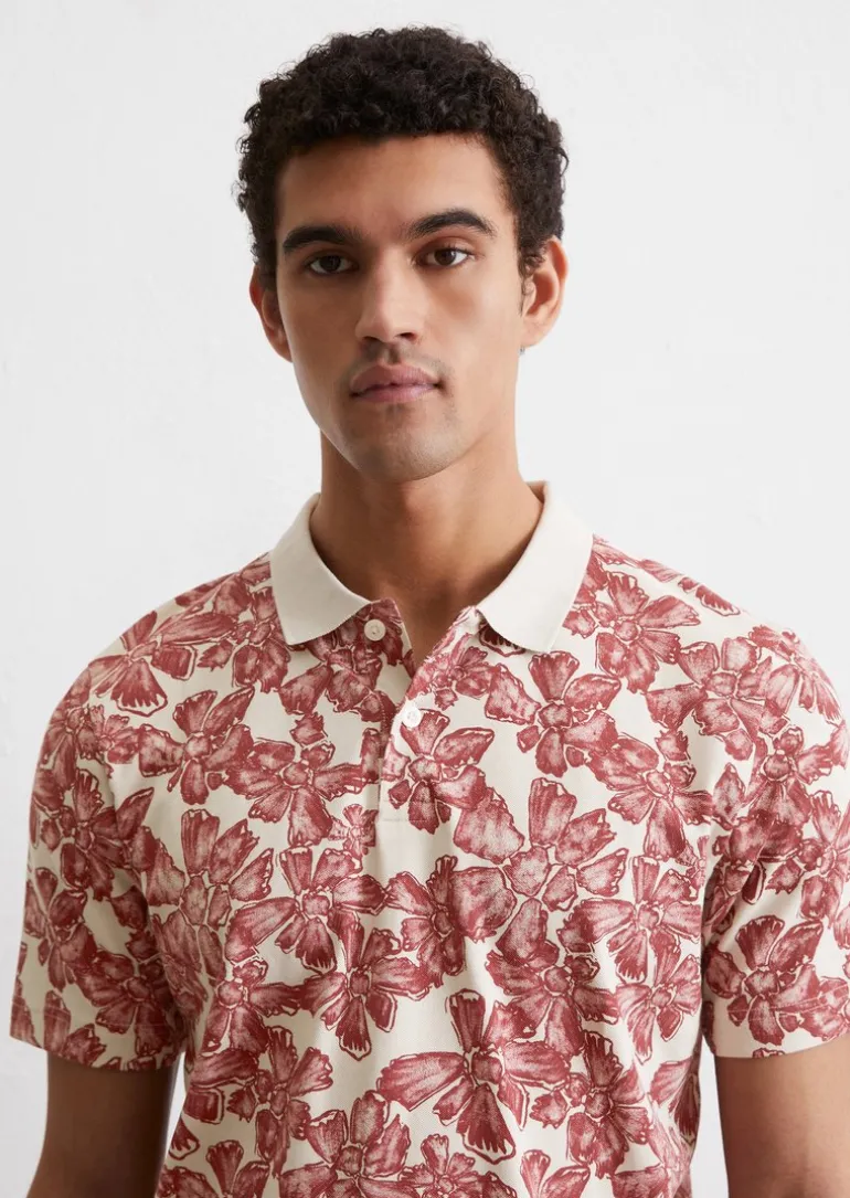 Poloshirt Piqué regular aus Bio-Baumwoll-Mix