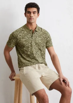 Poloshirt Piqué regular aus Bio-Baumwoll-Mix