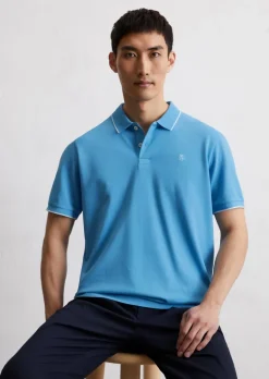 Poloshirt Piqué regular aus Bio-Baumwoll-Mix