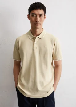 Poloshirt Piqué regular aus Bio-Baumwoll-Mix