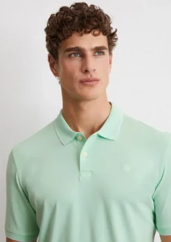 Poloshirt Piqué regular aus Bio-Baumwoll-Mix