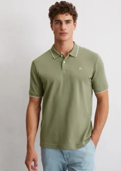 Poloshirt Piqué regular aus Bio-Baumwoll-Mix