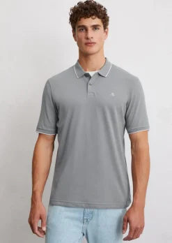 Poloshirt Piqué regular aus Bio-Baumwoll-Mix
