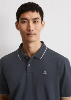 Poloshirt Piqué regular aus Bio-Baumwoll-Mix