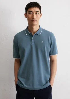 Poloshirt Piqué regular aus Bio-Baumwoll-Mix