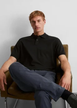 Poloshirt Piqué regular aus Bio-Baumwolle