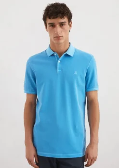 Poloshirt Piqué shaped aus Organic Cotton-Stretch