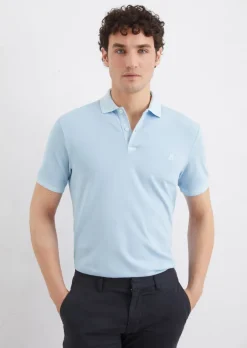 Poloshirt Piqué shaped aus Organic Cotton-Stretch