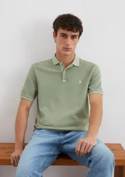 Poloshirt Piqué shaped aus Organic Cotton-Stretch