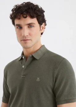Poloshirt Piqué shaped aus Organic Cotton-Stretch